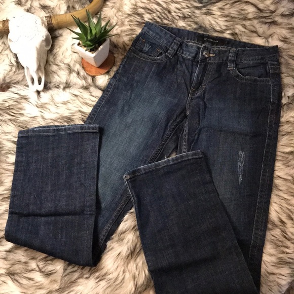 Calvin Klein Lean Bootcut Jeans Low Rise - Picture 2 of 4
